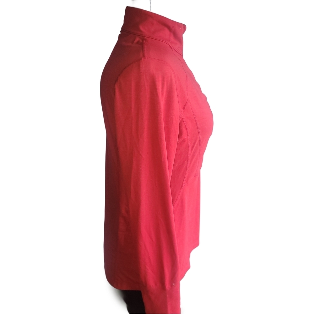 Paradox Red Half-Zip Wool Blend Performance Jacket M - Picture 3 of 7